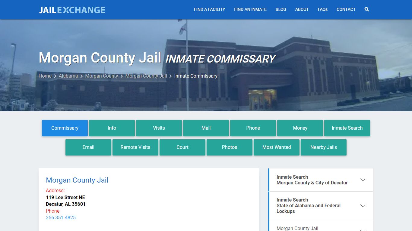 Inmate Commissary, Care Packs - Morgan County Jail, AL