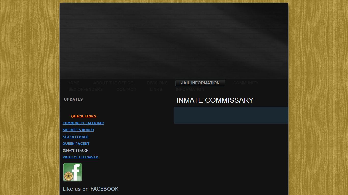 INMATE COMMISSARY - Morgan County Sheriff's Office
