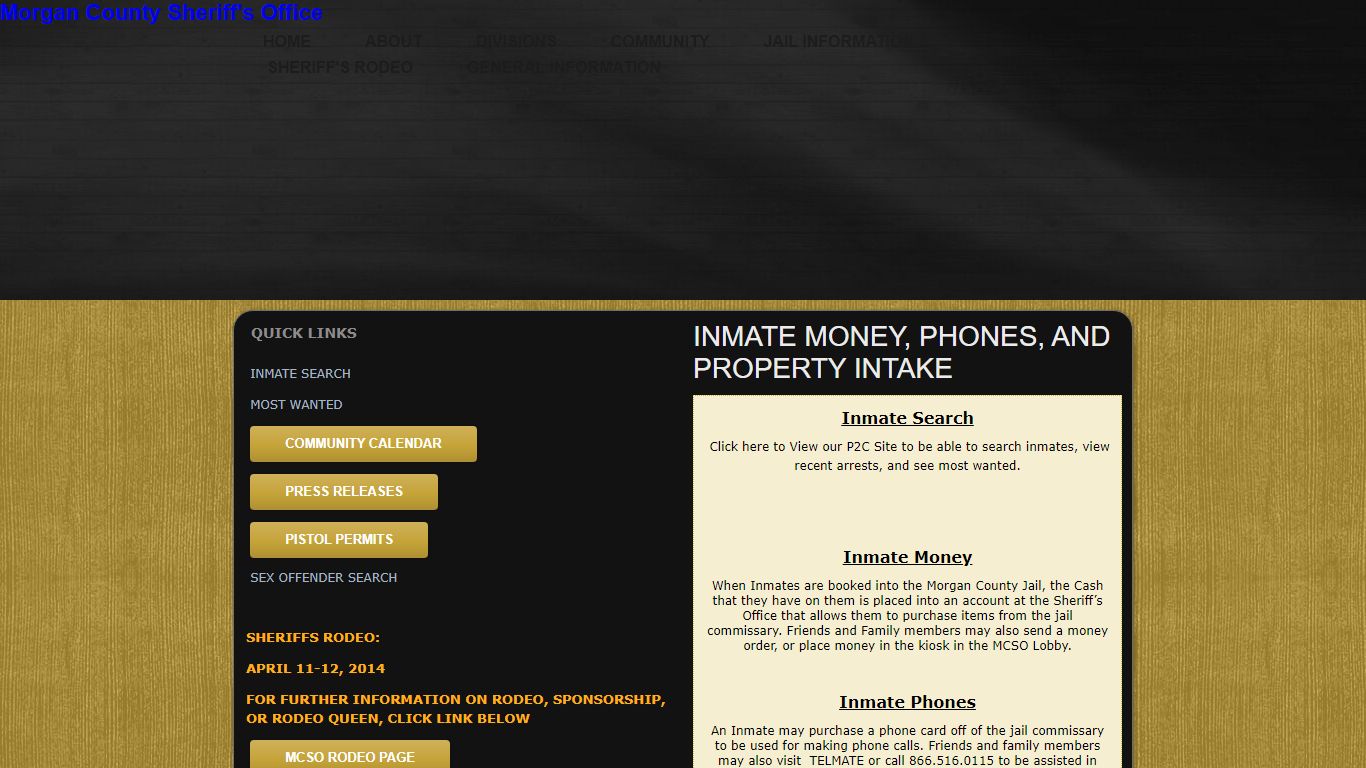 INMATE MONEY, PHONES, AND PROPERTY INTAKE