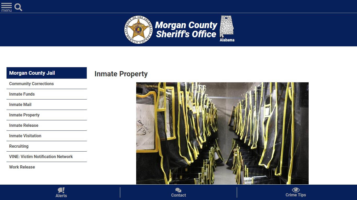 Inmate Property | Morgan County Sheriff, Alabama